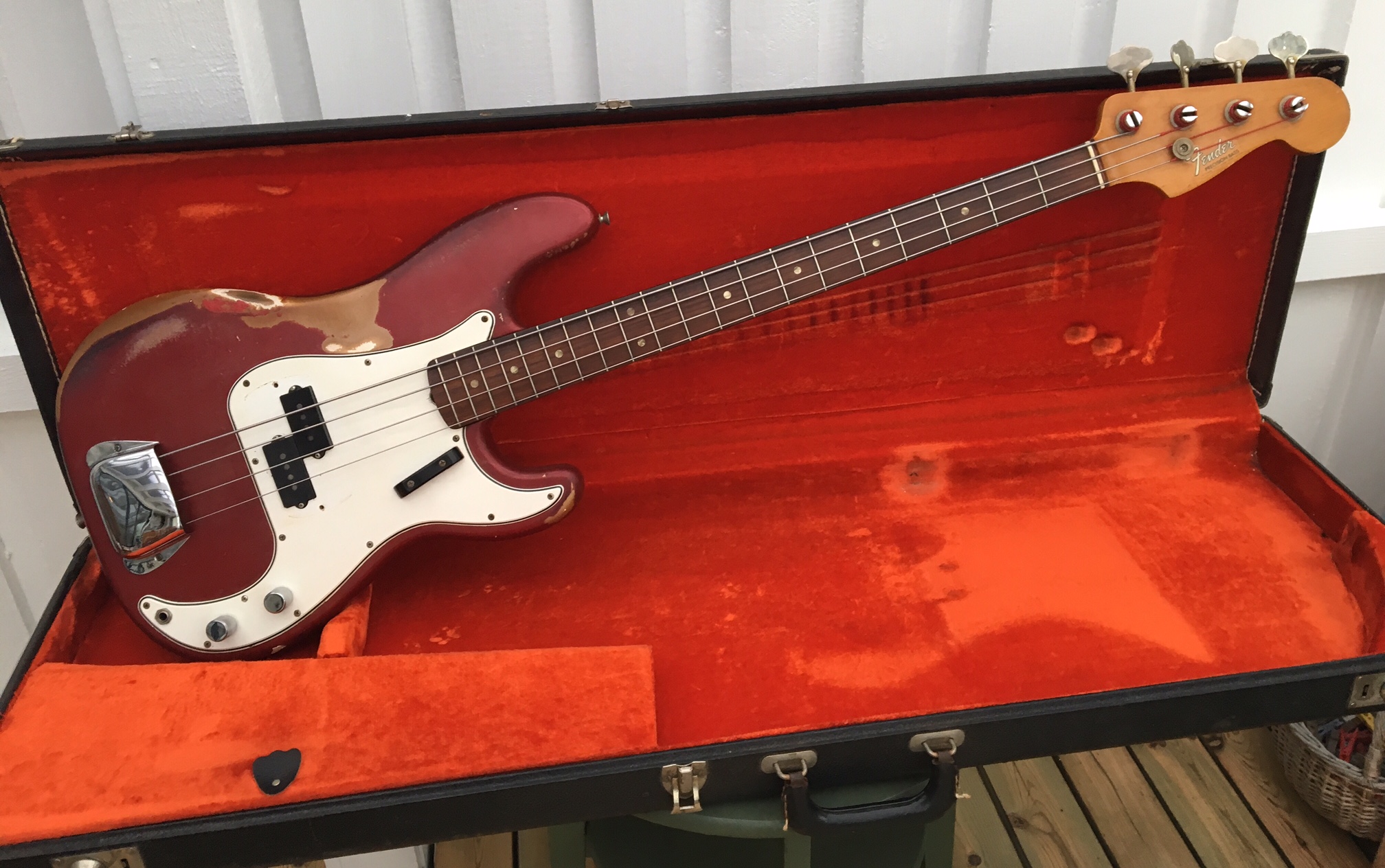 Fender Precision Bass 1966 Candy Apple Red Bass For Sale Anders