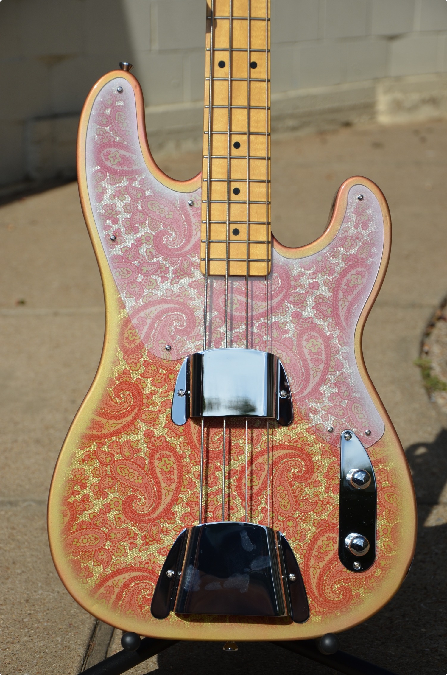 Keller Guitars Pink Paisley Telecaster Bass 2016 Nitro / Pink Paisley