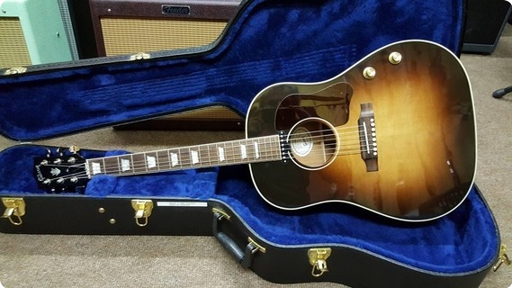 Gibson J160e 3 Tone Sunburst