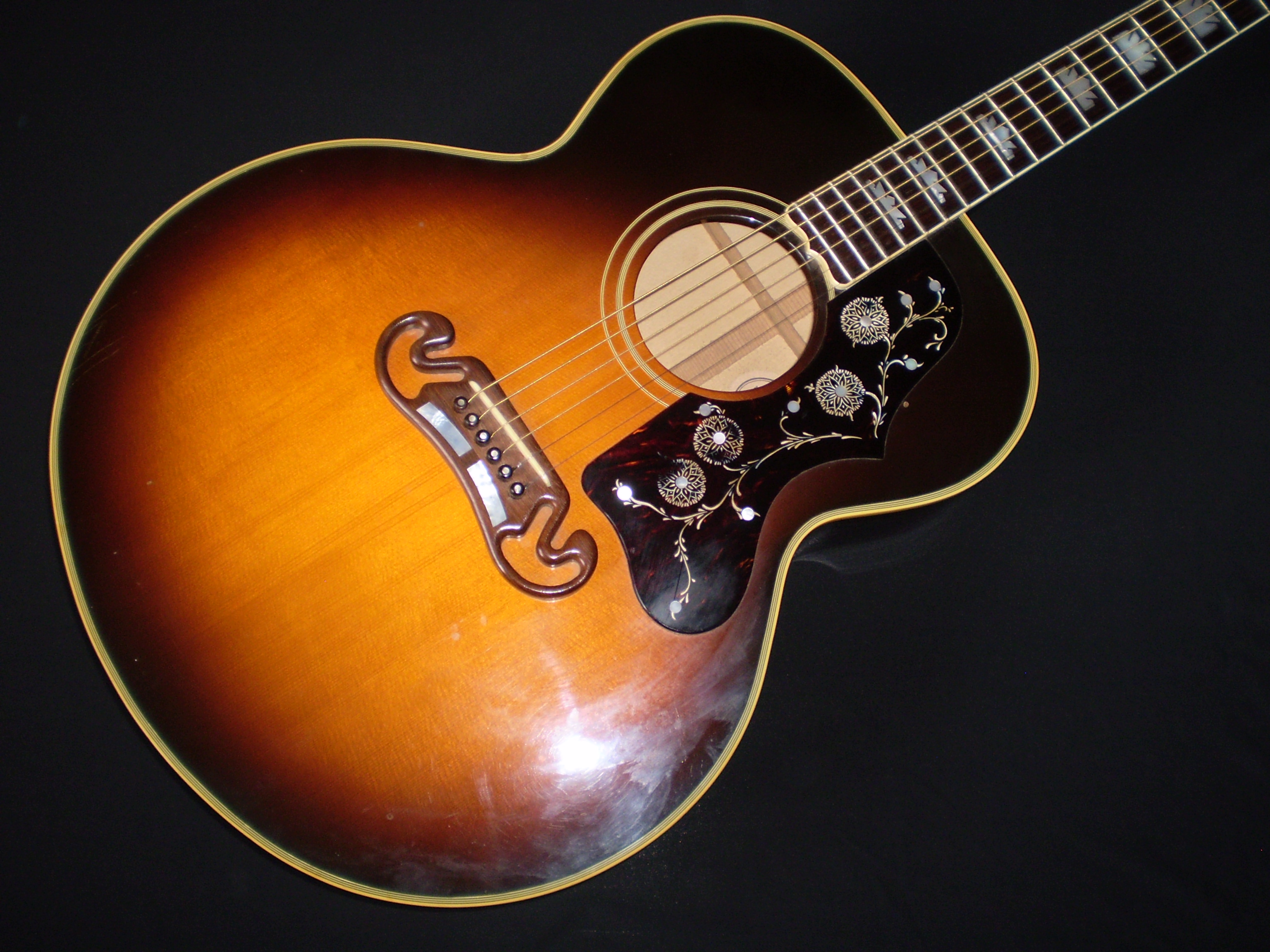 Gibson J200 1990 Sunburst Guitar For Sale Glenns Guitars