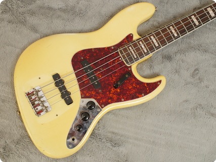 Fender Jazz Bass 1969 Olympic White Matching Headstock