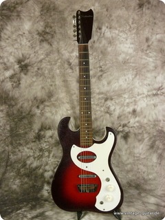 Silvertone Model 1457 Double Pickup Red Black Burst