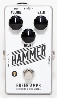 Greer Amps Greer Amps Hammer Fuzz Overdrive  White