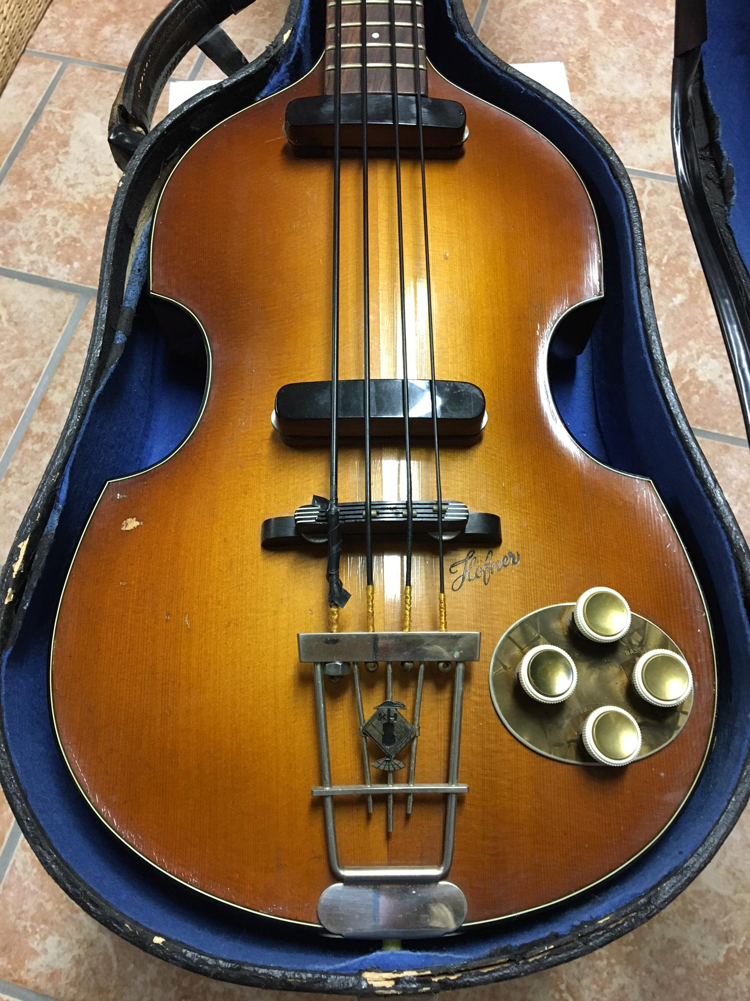 Hofner Violin Bass 1956 Sunburst Bass For Sale Anders Anderson Guitars