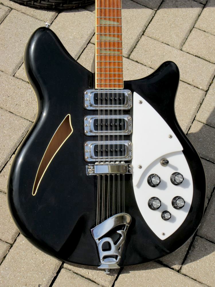 Rickenbacker 370/12 12 String 1981 Jetglo Black Guitar For Sale ...
