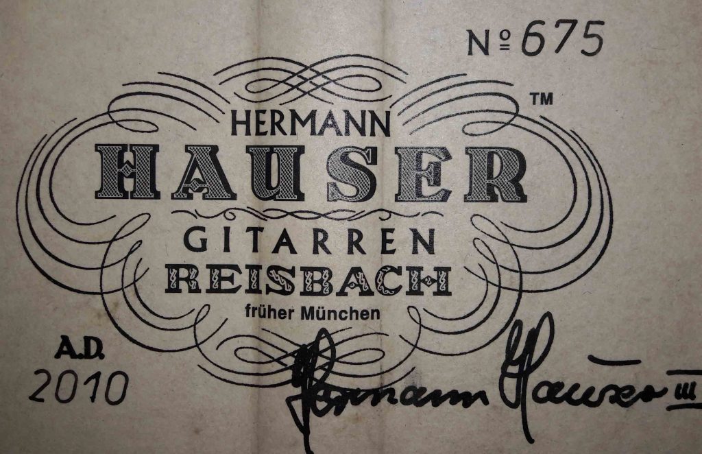 Hermann Hauser Iii 2010 2010 Guitar For Sale Siccas Guitars