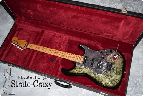 Fender Japan Richie Sambora Signature Stratocaster 1996 Black Paisely