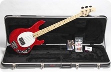 MusicMan USA Stingray 4 Ltd. 2014 Cardinal Red Sparkle