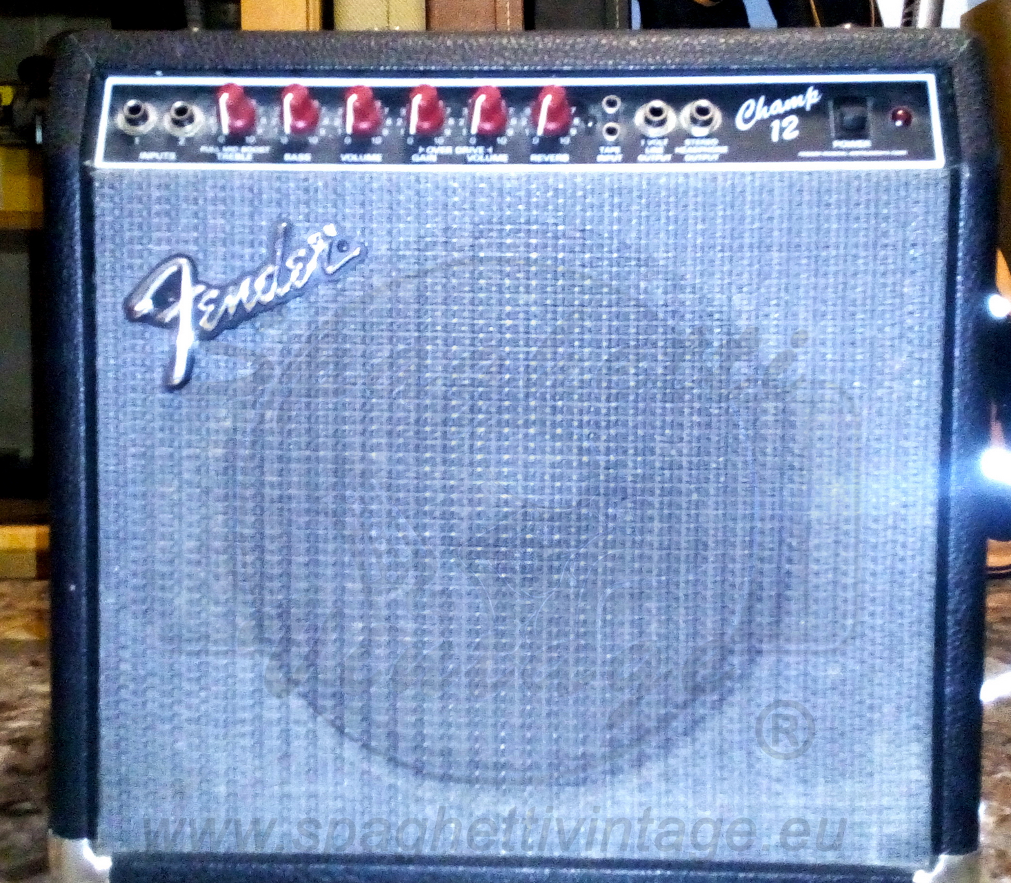 Fender Champ Red Knobs 1989 Amp For Sale Spaghettivintage