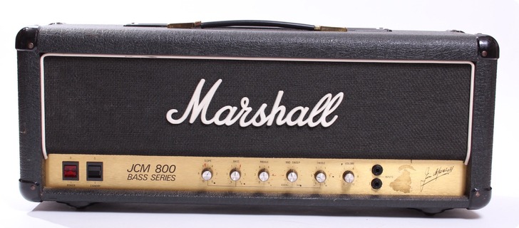 Marshall JCM800 Model 1992 Super Bass 100w 1982 Black Amp