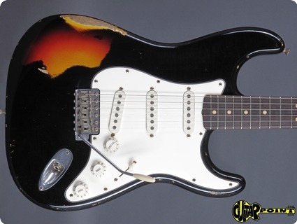 Fender Custom Shop 1963 Stratocaster Masterbuilt   John English 2004 Black Over 3 T Sunburst