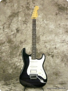 Fender Stratocaster Mij Black/blue Fotoflame