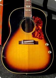 Gibson J 160e 1965 Dark Sunburst
