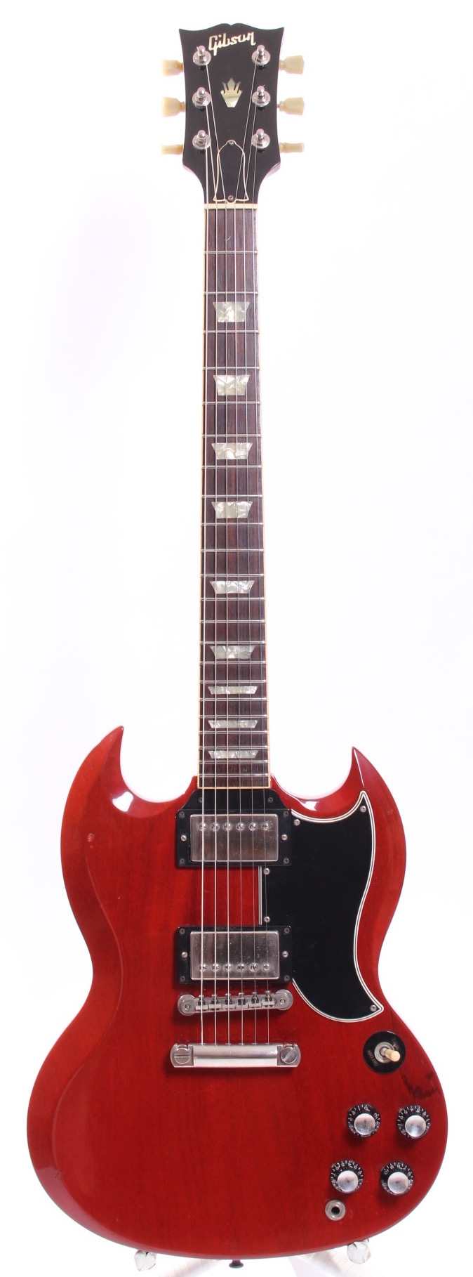 gibson sg standard 61 reissue 2001 cherry red guitar sale yeahman