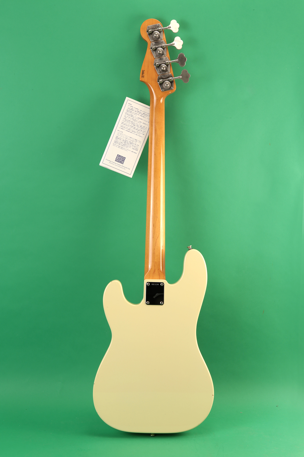 Freedom Custom Guitar Research Slab Body Precision Bass Copy 2008 White