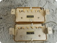 Gibson PAF Patent Applied For Pair DOUBLE WHITE Bobbins 1959 Gold