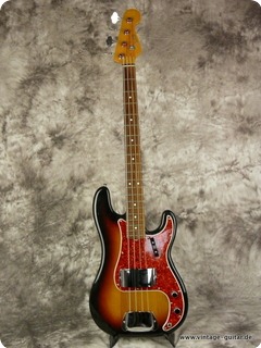 Fender Precision Bass 62 Reissue 1982 Sunburst
