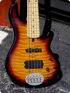 Lakland Skyline Deluxe 55 02 5 String Bass 2013 3 Tone Burst