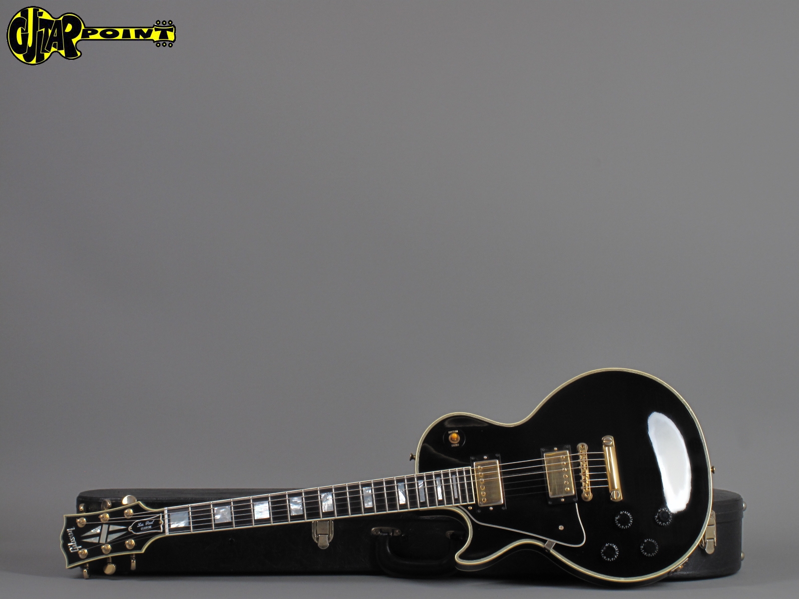 Gibson Custom Shop Les Paul 1998 Ebony (Black Guitar For Sale 