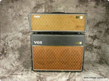 Vox Ac 30 Top+cabinet 1963 Black Tolex