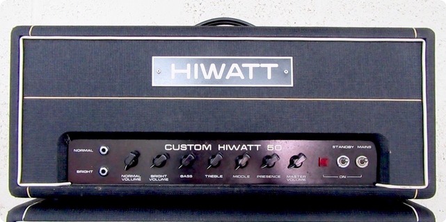Hiwatt Custom 50w Dr504 Head 1980
