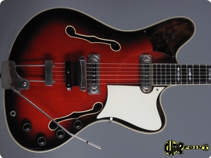 Framus Television ジャンク　ドイツ製　フルアコ　ビザール Framus Television 5/118 52 1963 Black Rose - Sunburst Guitar For