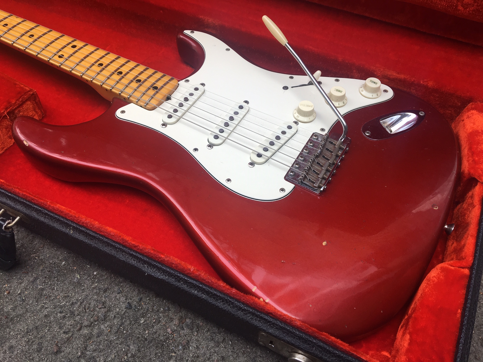 Fender Stratocaster 1971 Candy Apple Red Guitar For Sale Anders Anderson Guitars