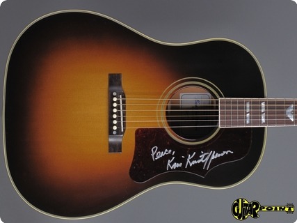 Gibson Kris Kristofferson Sj #1 Of 20 Signed 2009 Sunburst 