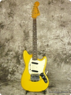 Fender Mustang 1965 Yellow Refinished