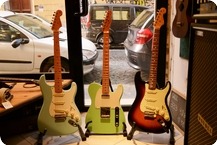 Fender Tele Stratocaster 2010 Surf Green Daphne Blue Sunburst