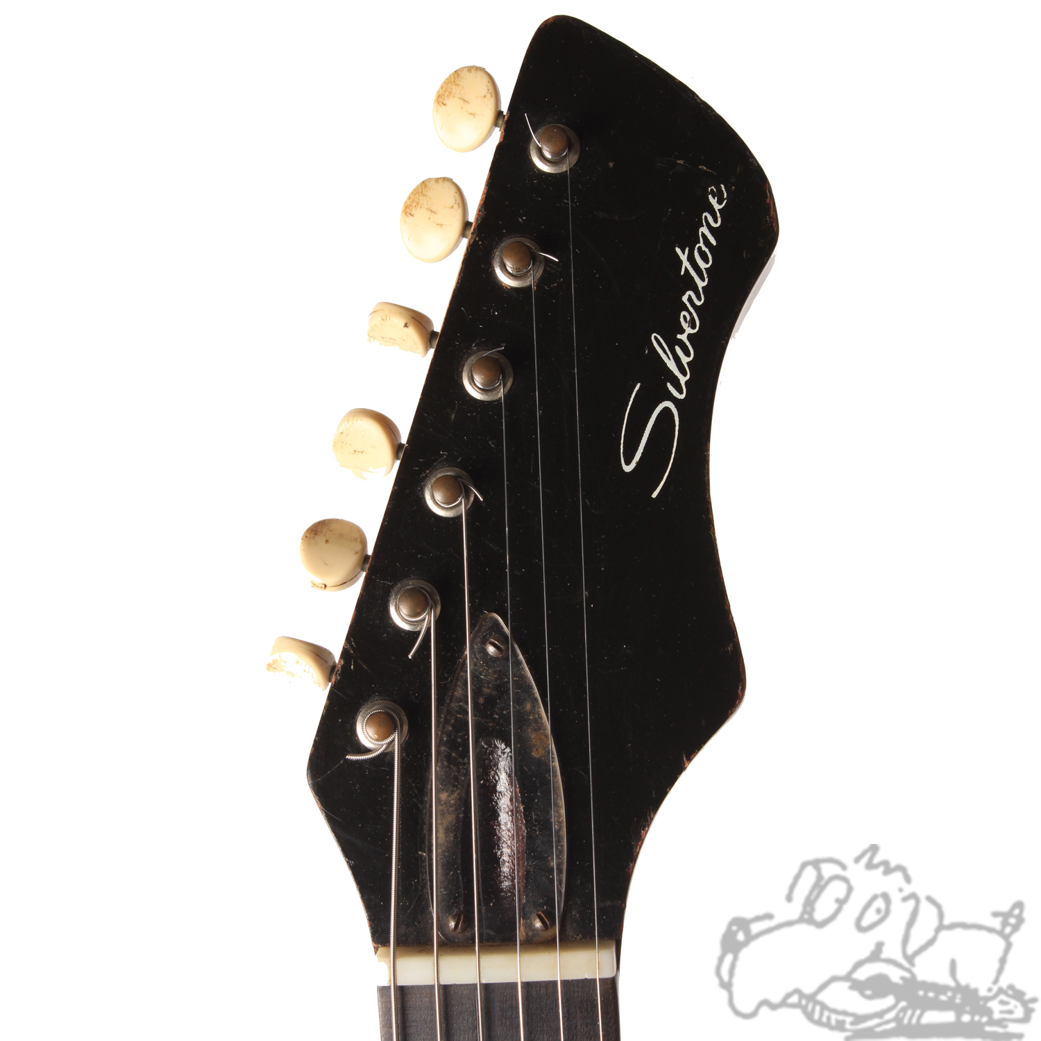 Silvertone Bobkat 1966 Guitar For Sale Garrett Park Guitars