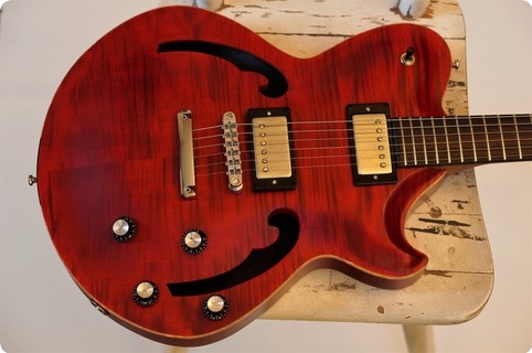 Hans Guitars The Bishop  Cardinal Red 