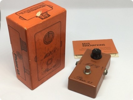 Mxr Phase 45 Vintage Script Logo Bud Box  1975 Orange