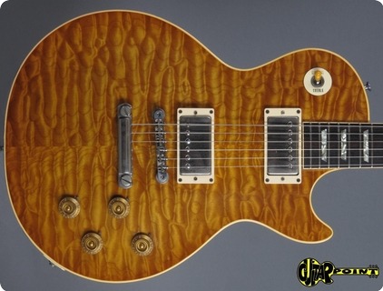 Gibson Les Paul Standard   59 Quil Top Reissue 1983 Amber