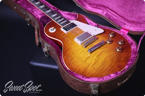 Gibson Custom Shop Les Paul Standard 1958 Historic Reissue Flametop 2014 Dark Cherry Sunburst