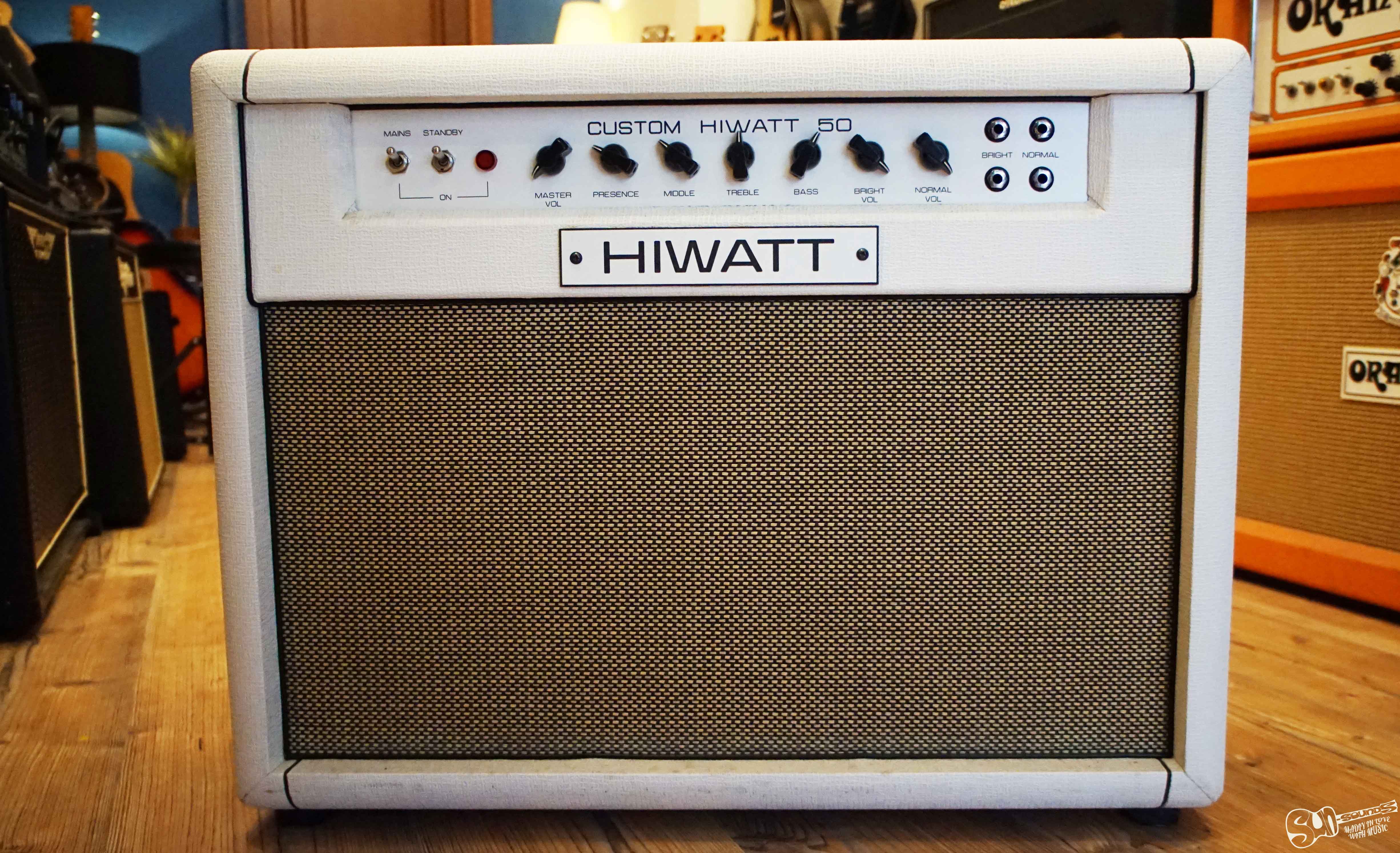 Hiwatt Hiwatt Custom 50 Sa112 Combo 2007 2007 White Tolex Amp For