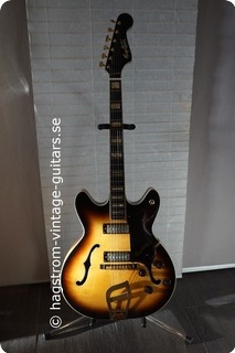 Hagstrom Viking De Luxe 1968 Brownburst