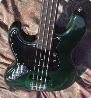 Fender Jazz Bass Lefty Fretless 1977 Green Bass For Sale Hendrix
