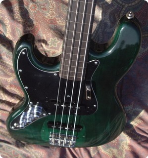 Fender Jazz Bass Lefty Fretless 1977 Green