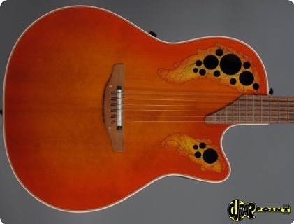Ovation Usa Elite Standard Model 6768 1994 Orange Cherry Burst