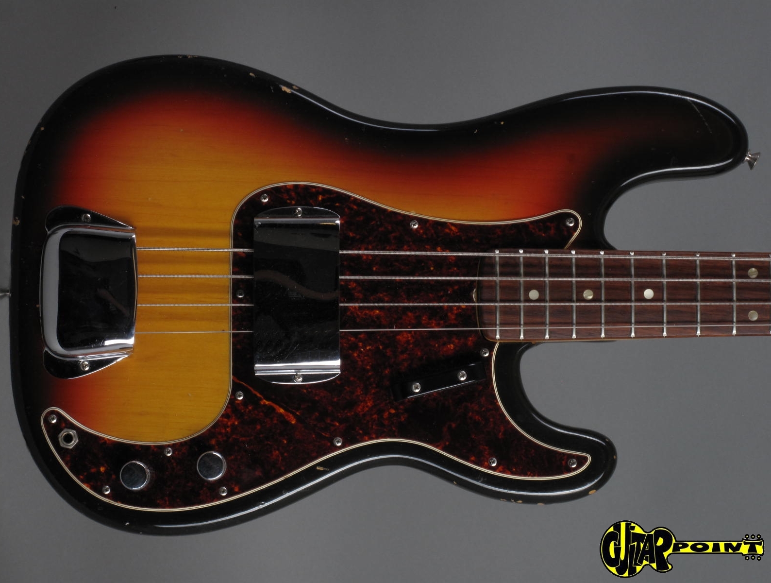 extent Omit Orphan Fender Precision P Bass 1968 3-tone Sunburst Bass For Sale GuitarPoint