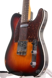 Fender Custom Shop Telecaster Custom Relic 3 Tone Sunburst 1963