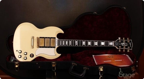 Gibson Custom Sg Reissue Vos 2007 Aged White