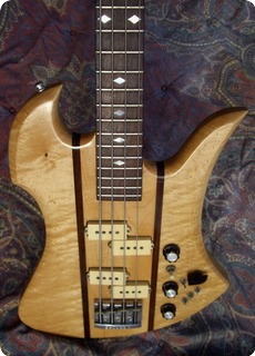 B.c. Rich Mockingbird Bass 1982 Natural Flam