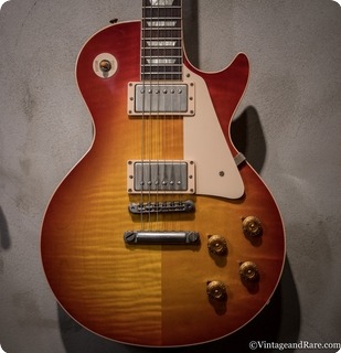 Gibson Les Paul Custom Shop 50s Vos Washed Cherry