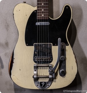 Fender Custom Telecaster Cs Yuriy Shishkov Masterbuilt  Olympic White Relic