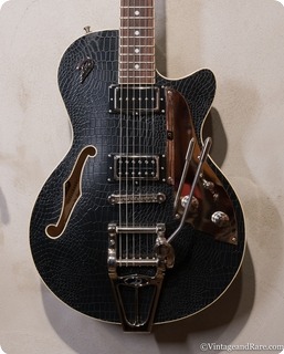 Duesenberg Starplayer Tv Outlaw Black Leather Alligator Tolex