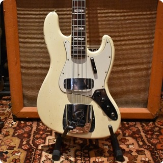 Fender Vintage 1972 Fender Olympic White Jazz Bass Original Case