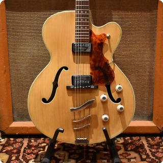 Hofner Vintage 1960s Hofner Thinline President Blonde Electric Guitar