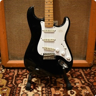 Fender Vintage 1983 Fender Jv Squier Stratocaster 57 Reissue Black Stratocaster